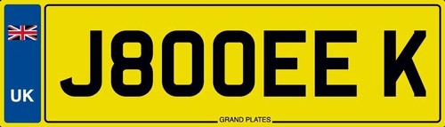 Joseph car reg j800 eek - reg,
