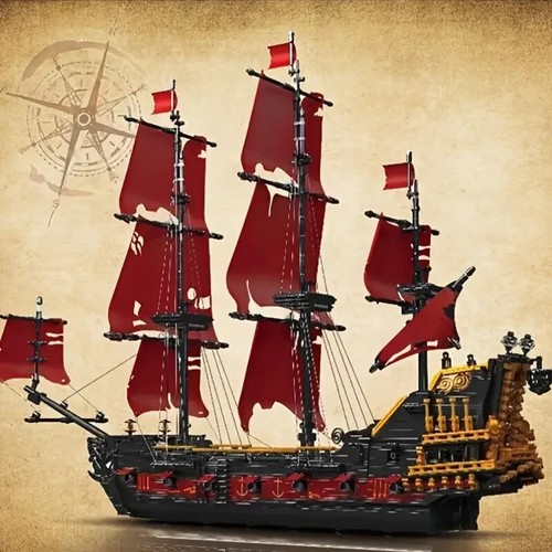 3139pcs pirate ship building - pirate,