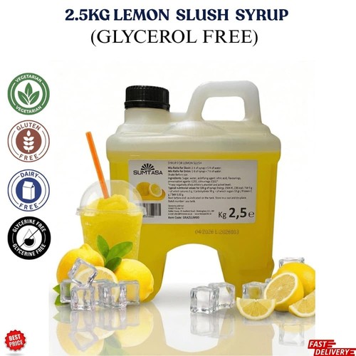 Lemon slush syrup 5kg high - syrup, 2.5kg