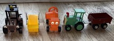 Vintage Bob The Builder - Tractor, Trailer, Skip, Cement Mixer & Forklift Truck