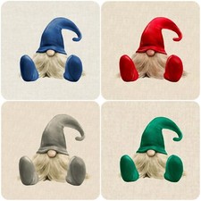 CHRISTMAS GONK CUSHION PANELS + All Over Design Cotton Fabric (4 colours) XMAS