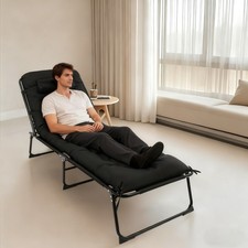 Camping Cot Heavy-Duty Portable Camping Bed Folding Sleeping Bed with Mattress