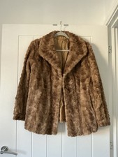 Vintage Ladies Real Fur Mink Jacket - Large