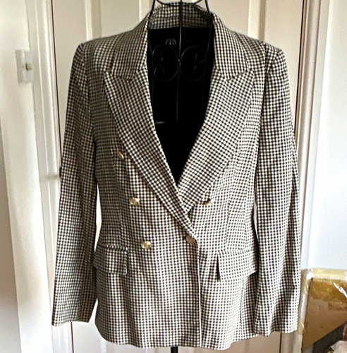 Zara women black - black/white, tweed