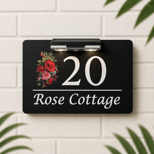 Personalised solar light house - solar,