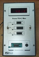 PROVA INTEGRATI  TEST PER TTL E CMOS NUOVA ELETTRONICA 