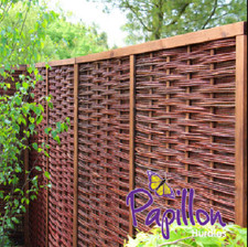 Woven Willow Hurdle Fencing