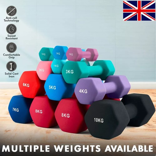 Neoprene hex dumbbells - neoprene,