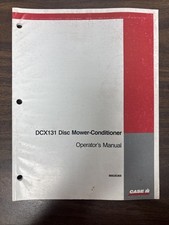 DCX131 Disc Mower-Conditioner Operators Maintenance Instructions Manual 