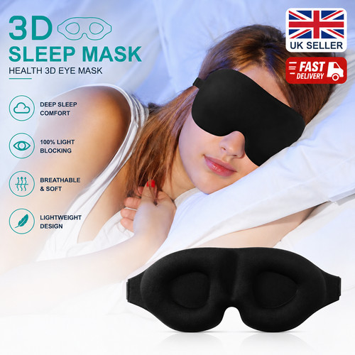 Soft padded sleep mask eye - sleep, 3d