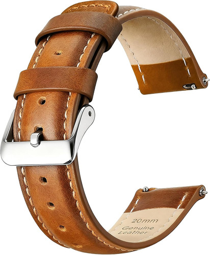 Leather watch strap 18mm - watch,