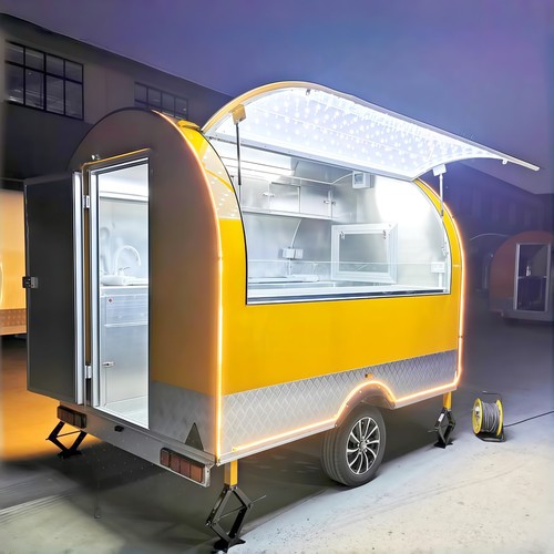 Street food trailer - food, bubble