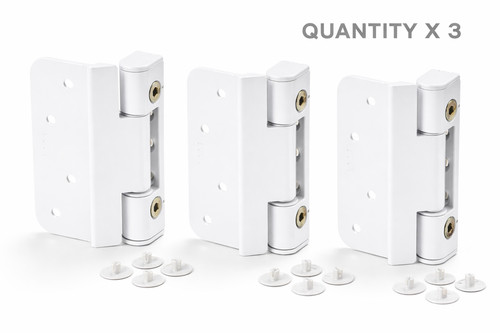 Composite door hinges white - composite,
