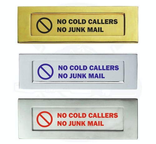 Cold callers junk mail - cold, no