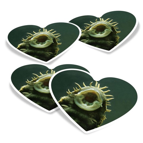 Heart vinyl stickers - 4x,