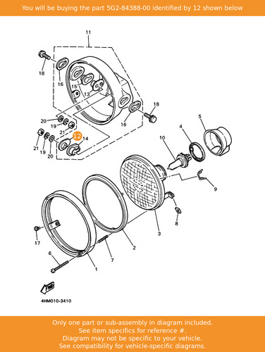 Yamaha collar 5g2 84388 00 - yamaha, 1,