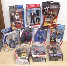 WWE Mattel Elite wrestling figures - Kane, The Rock, Gorilla Monsoon - Brand New