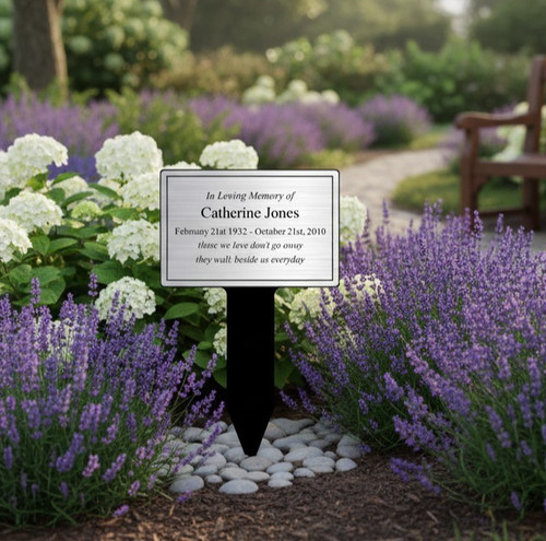 Personalised memorial stake - personalised,