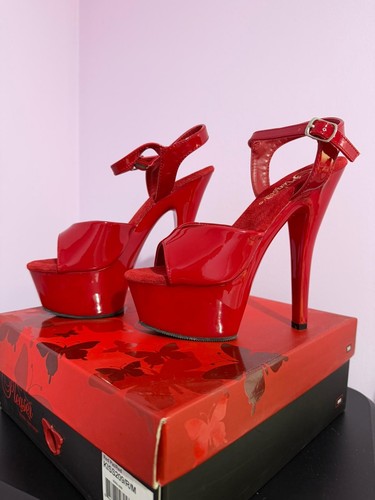 Pleaser red poledancing - red,