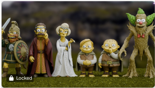 Simpsons lord the rings - simpsons,