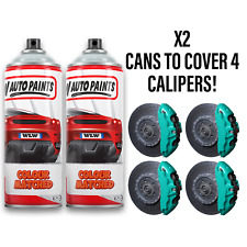 AQUA BLUE BRAKE CALIPER PAINT HIGH TEMPERATURE X2