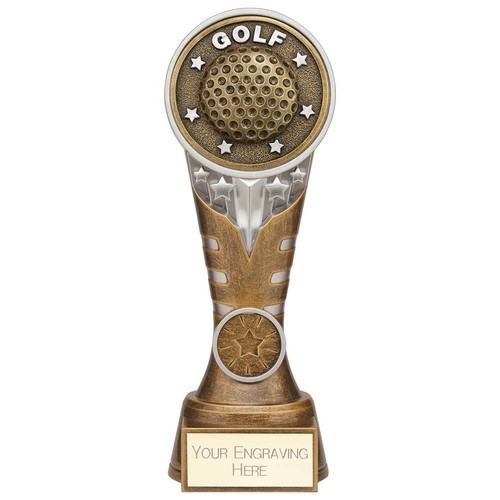 Golf trophies gold ikon - golf, tower