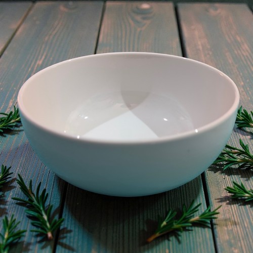 White porcelain serving - serving, bowl