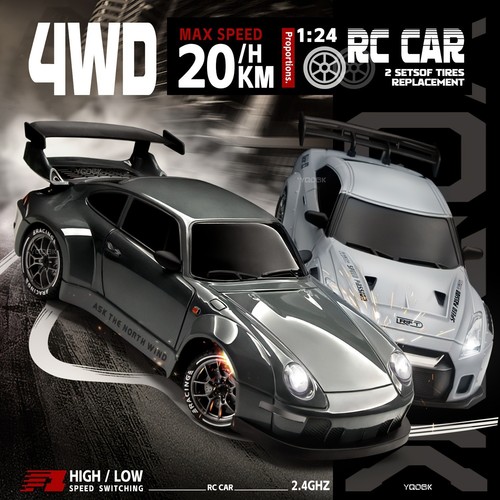 Drift car scale 2 4ghz - rc, 1:24
