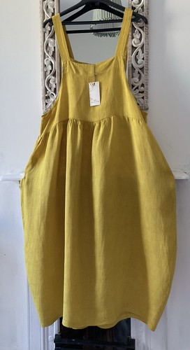 Gorgeous mustard pinafore - mustard,