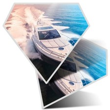 2 x Diamond Stickers 10 cm  -