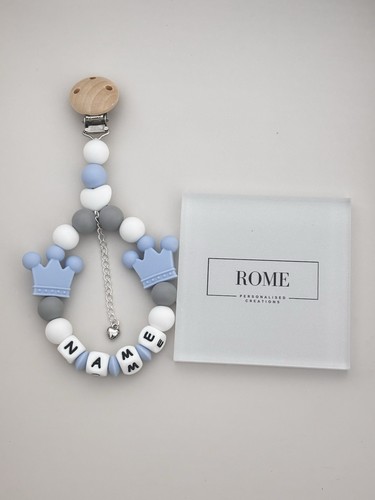 Personalised blue crown - crown, pram
