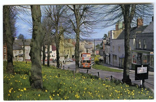 1960 postcard vintage - -, bus
