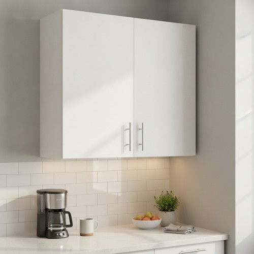 800mm white matt - modern, wall