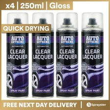 4 x Clear Lacquer Aerosol