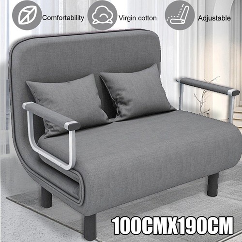 Grey double fabric sofa - double,