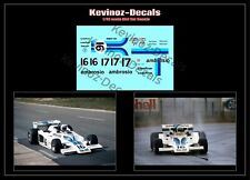 1/32 Scale Decals for F1 Shadow DN8 - 3 Versions