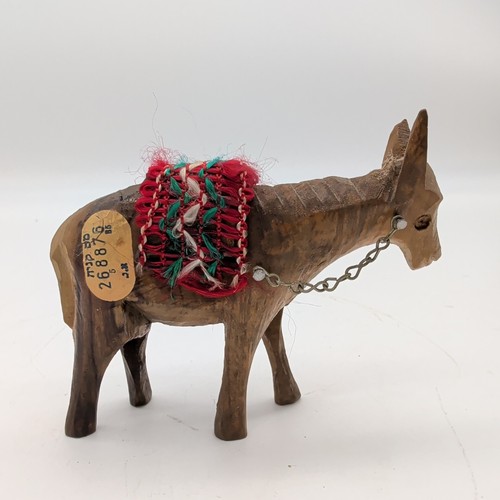 Carved olive wood nativity - olive,