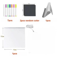 LED Acrylic Light-Up Message Board 7 Neon Pens Rewritable Drawing Lamp for kids