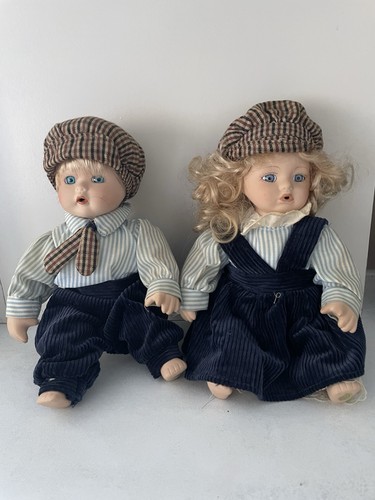Vintage porcelain twin doll - twin,