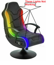 Used X Rocker Bolero 2.1 Audio RGB Neo Motion LED Gaming Chair - No LED Lights
