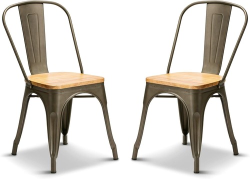 Gun metal oak wood seat - gun,