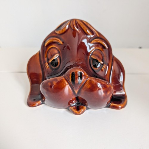 Denmead pottery dog - denmead, glasses