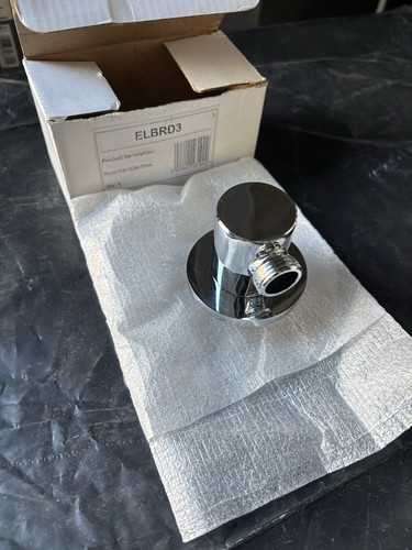 Chrome round shower elbow - chrome,