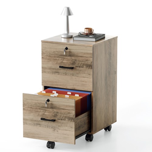 Wood locking filing cabinet - filing,