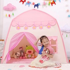 Childrens Kids Pop Up Play Tent Girls Boys Playhouse In/Outdoor Princess Castle