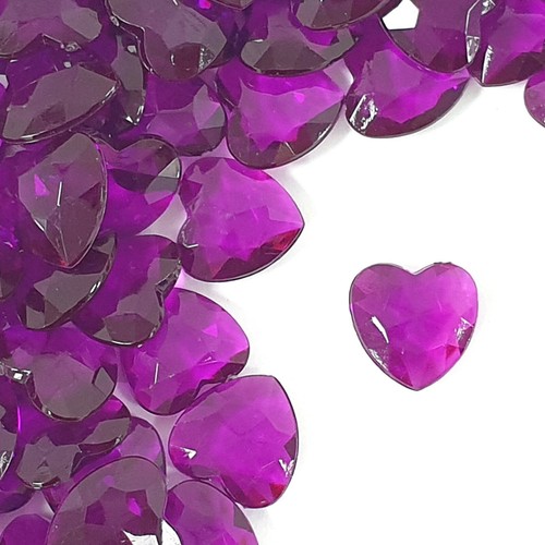 Purple heart scatter diamante - purple,