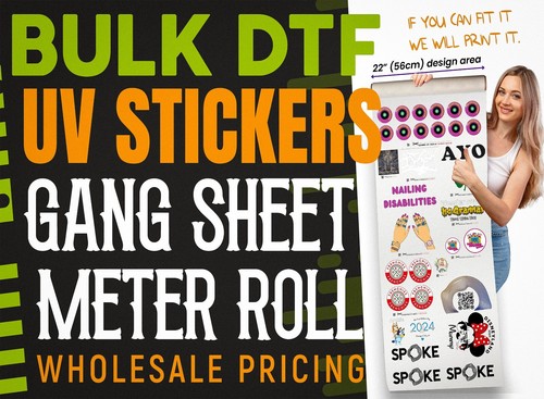 Custom dtf stickers - 3d, uv