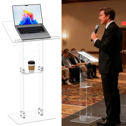 Acrylic pulpit stand - acrylic,
