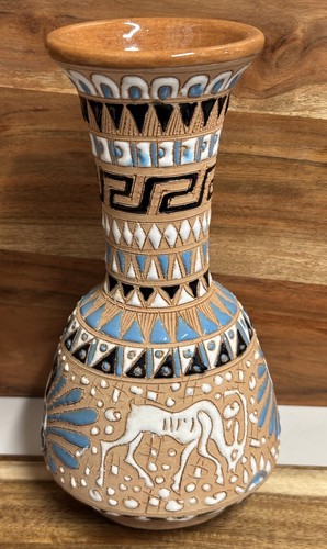 Greek clay pottery vase - greek,