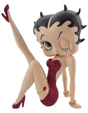 Betty Boop Leg Up Red Glitter